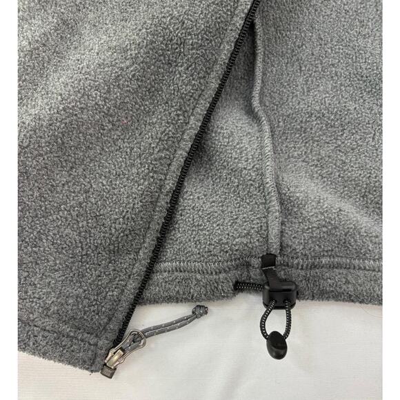 Vintage Gray Black LL Bean Classic Fleece Jacket Mens XL Tall Full Zip Outdoor - Picture 10 of 13